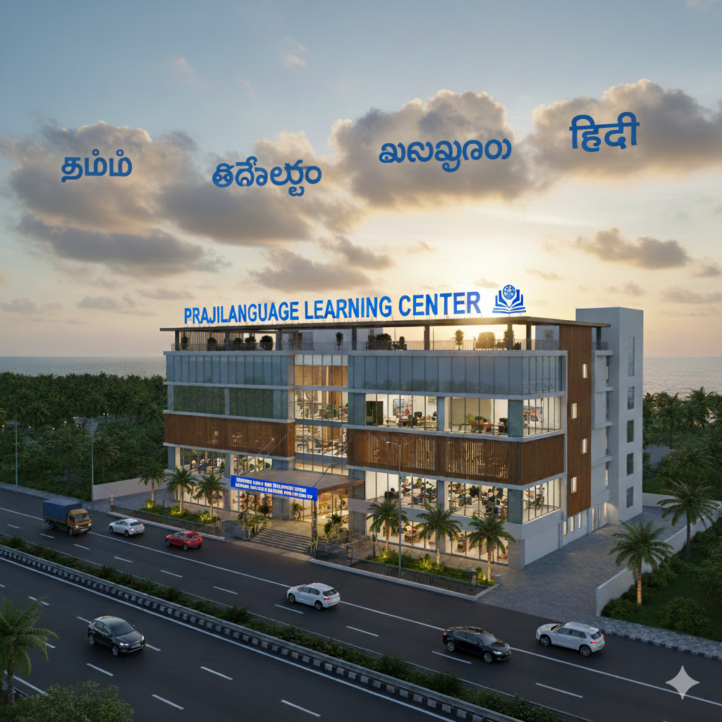 Praji Language Center building in Chengalpattu
